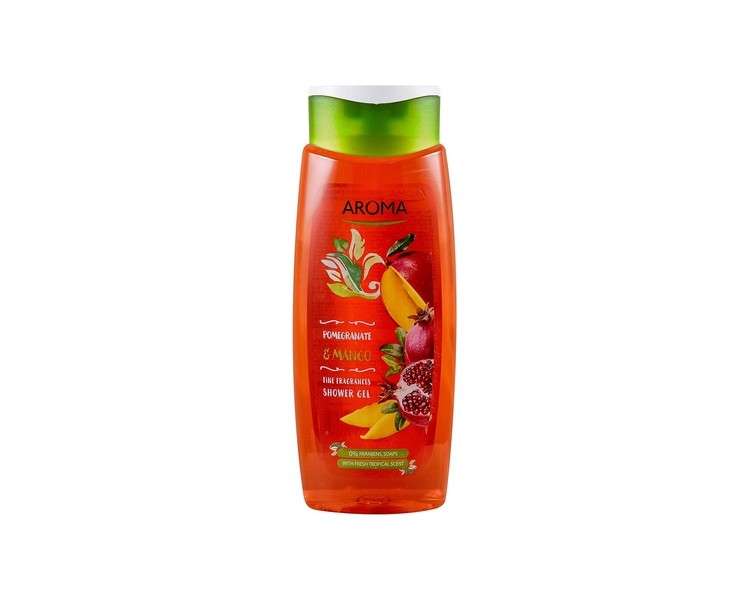 AROMA Shower Gel Greenline Fine Fragrances Pomegranate & Mango 400ml