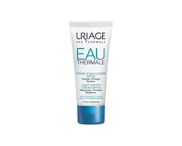 Uriage Eau Thermale Light Water Cream 40ml SPF 20