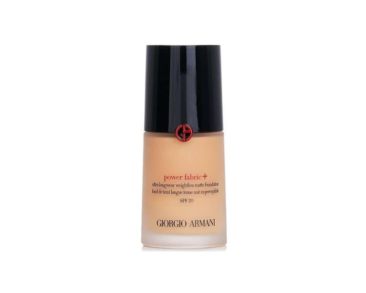 Giorgio Armani Power Fabric + Ultra Longwear Weightless Matte Foundation 5 SPF 20 30ml