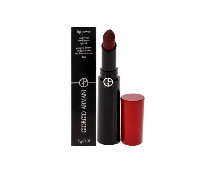 Giorgio Armani Lip Power Longwear Vivid Color Lipstick 404 Tempting Women 0.11 oz