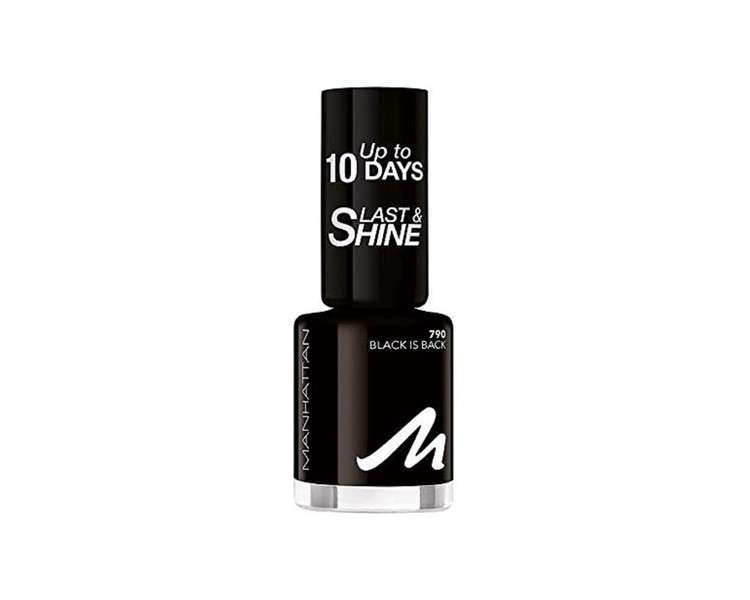 Last & Shine Nail Polish No. 790 Black Is Back 8ml