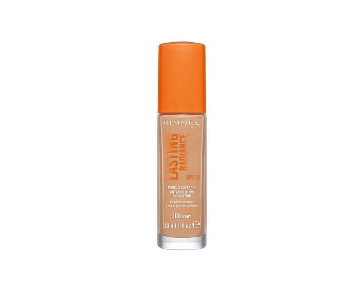 Rimmel Lasting Radiance 100 Ivory 30ml