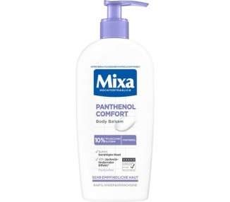Mixa Panthenol Comfort Body Balm Itch Relief and Soothing Balm with Panthenol and Vegetable Glycerine for Sensitive Skin 250ml