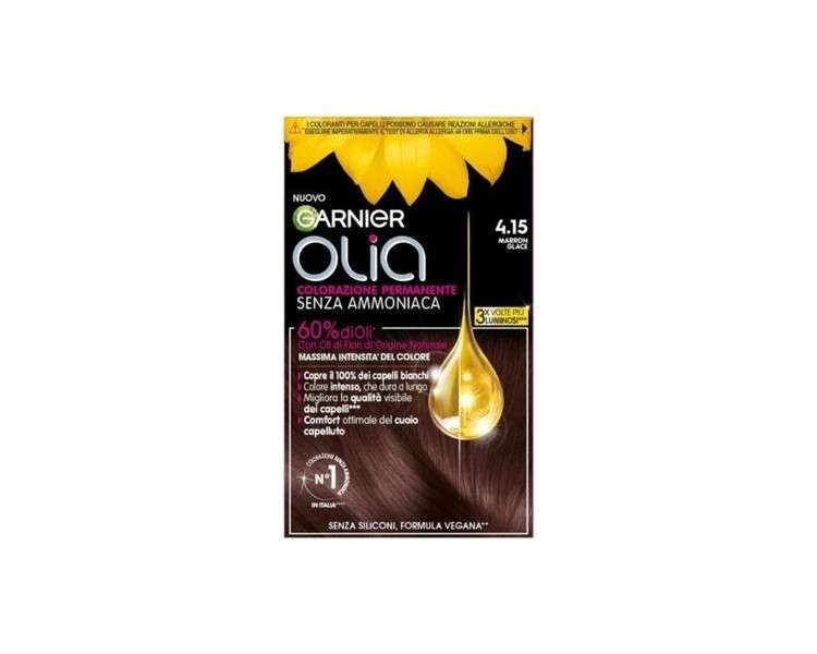 Garnier Olia Hair Dye N. 4.15 Glacé Brown