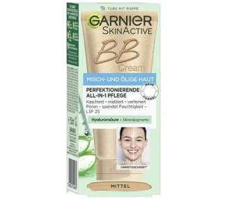 Garnier SkinActive BB Cream All-in-1 Day Care with Hyaluronic Acid and Aloe Vera SPF 25 Medium 50ml