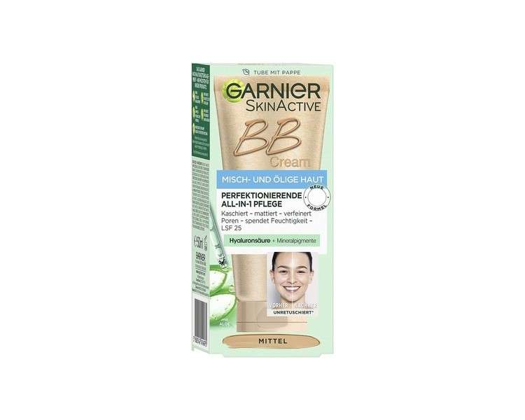 Garnier SkinActive BB Cream All-in-1 Day Care with Hyaluronic Acid and Aloe Vera SPF 25 Medium 50ml