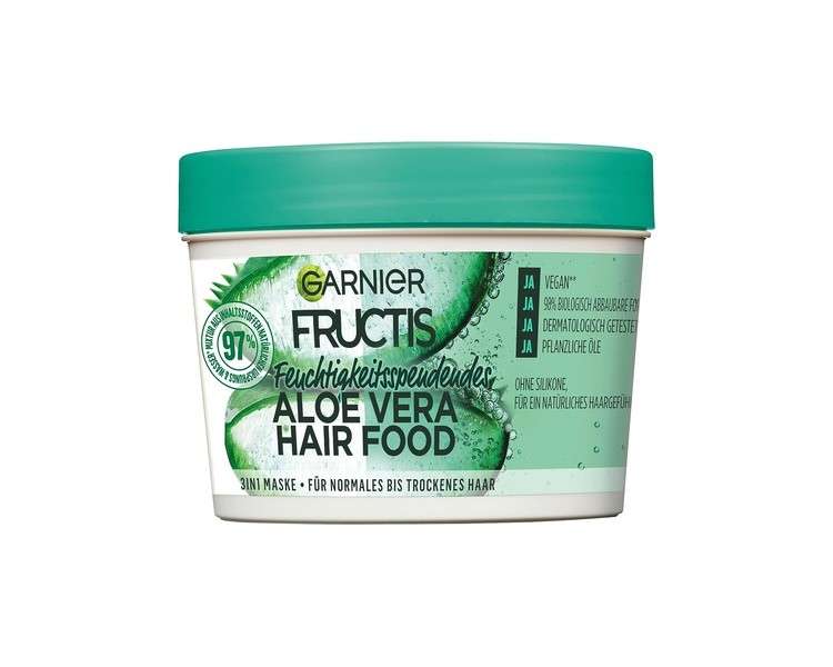 Garnier Hair Mask Aloe Vera Hairfood Moisturising 3-in-1 Mask 390ml