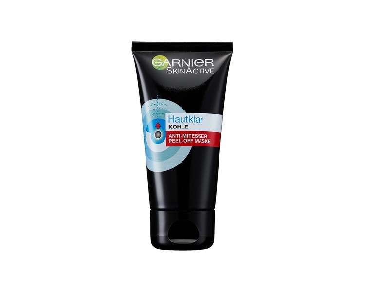Garnier Charcoal Peel-Off Anti-Blackhead Face Mask for Clearing Blemished Skin
