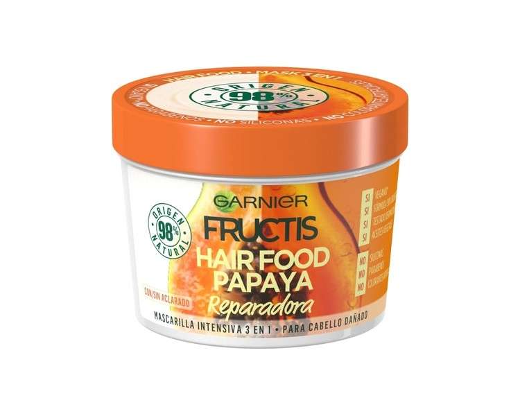 Fructis Hair Food Papaya Repair Mask for Damaged Hair  390ml