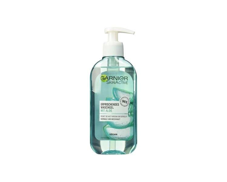 Garnier SkinActive Face Wash with Aloe Extract for Normal and Combination Skin 200ml