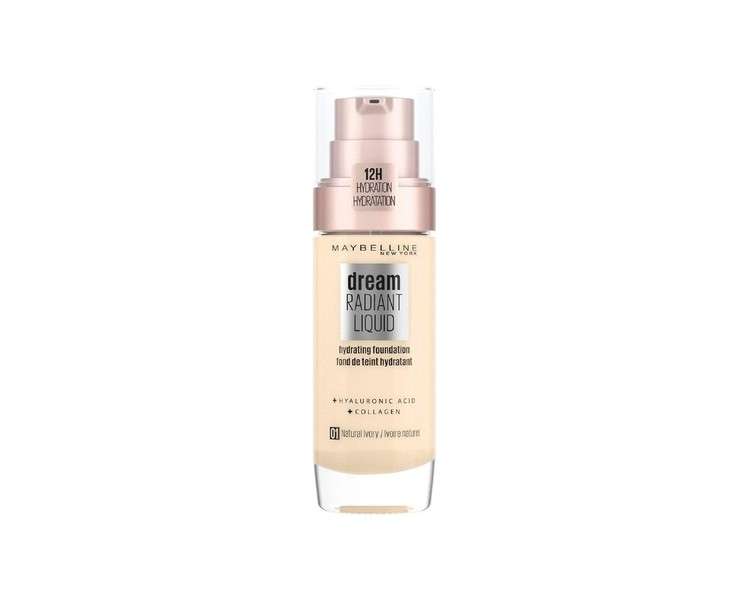Maybelline Dream Radiant Liquid Hydrating Foundation with Hyaluronic Acid and Collagen 30ml