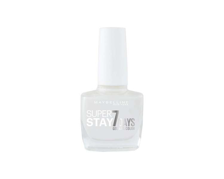 Maybelline New York Superstay Nailpolish Forever Strong 7 Days Finish Gel Nail Polish Pearly White 10ml