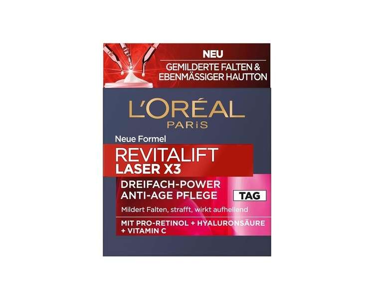 L'Oréal Paris Day Care Firming and Plumping Anti-Ageing Face Care with Triple Effect 50ml
