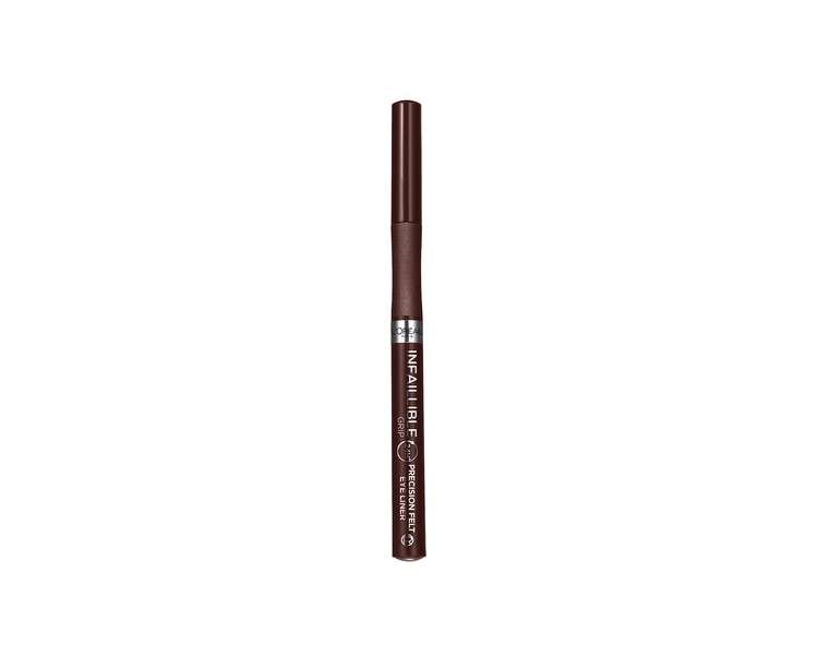 L'Oréal Paris Infallible Grip Precision Felt 0.4mm 27H Longwear Eyeliner Brown