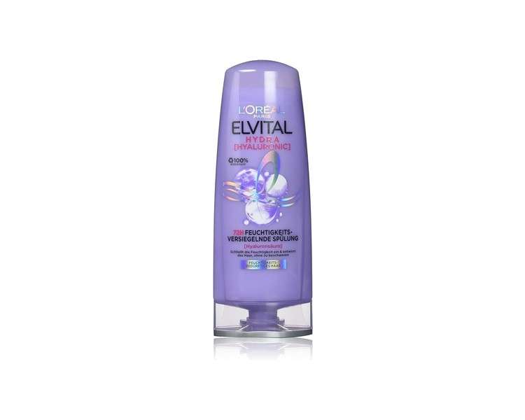 L'Oréal Paris Elvital Moisturising Conditioner for Shiny Hair with Hyaluronic 250ml