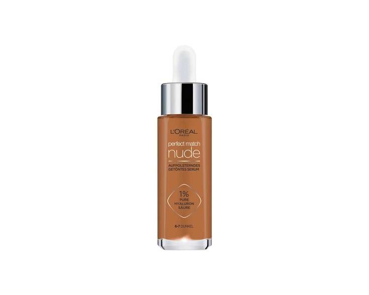 L'Oréal Paris Tinted Serum Hyaluronic Acid Liquid Foundation Perfect Match 6-7 Medium 30ml