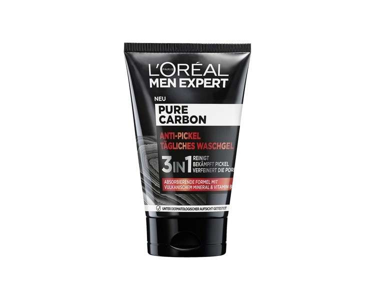 L'Oréal Men Expert Face Wash Gel with Volcanic Mineral and Vitamin B3 100ml