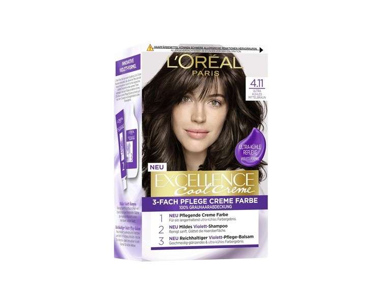 L'Oréal Paris Permanent Hair Colour with Ultra Cool Colour 1 Count