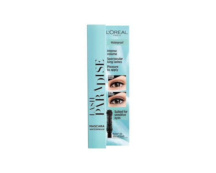 L'Oréal Paris Lash Paradise Waterproof Mascara for Intense Volume and Spectacular Length Black 1 count