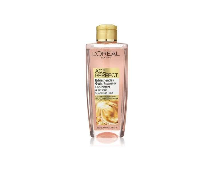 L'Oréal Paris Facial Cleansing Refreshing Facial Toner for Cleansing and Care for Mature Skin Age Perfect 200ml