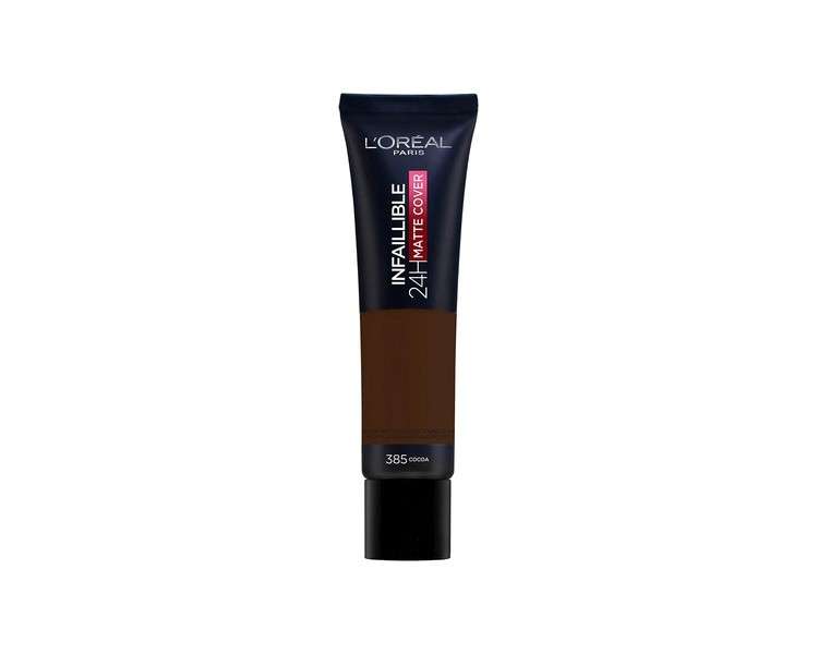 L'Oreal Paris Infallible 24H Matte Cover Foundation 385 Cocoa 30ml