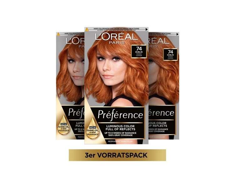 L'Oréal Paris Préférence 7.4 Copper Blonde