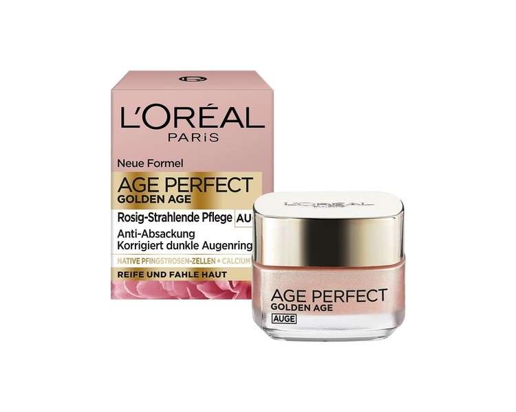 LOréal Paris Age Perfect Golden Age Anti-Aging Eye Cream with Peony Extract and Calcium B5 15ml