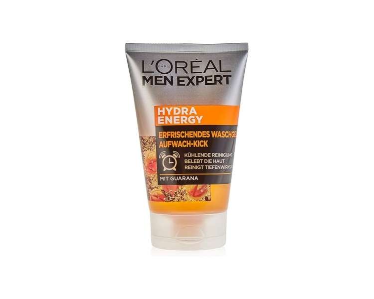 L'Oréal Men Expert Facial Cleansing Gel with Wake-Up Kick Hydra Energy 100ml