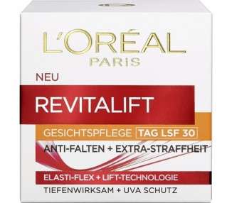 L'Oréal Paris Revitalift SPF 30 Day Cream with Pro-Elastin and Beeswax Anti-Wrinkle and Firm Skin