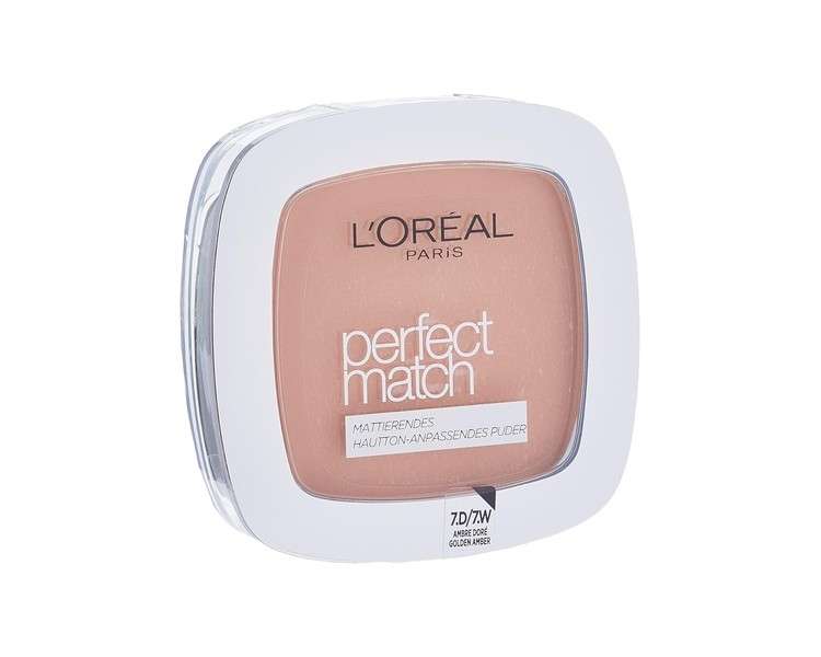 L'Oreal Paris Perfect Match Powder in 7.D/Matted 7.w Golden Amber 9g