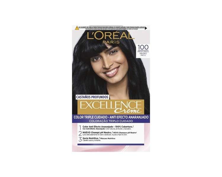 Excellence Brunette Hair Dye 100 True Black