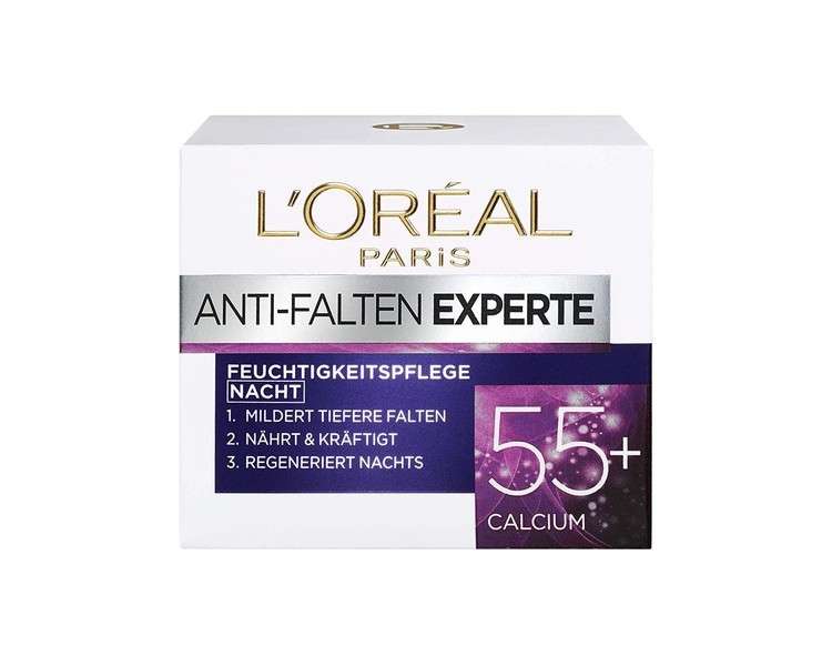 L'Oréal Paris Anti-Ageing Night Cream with Calcium to Reduce Wrinkles 50ml
