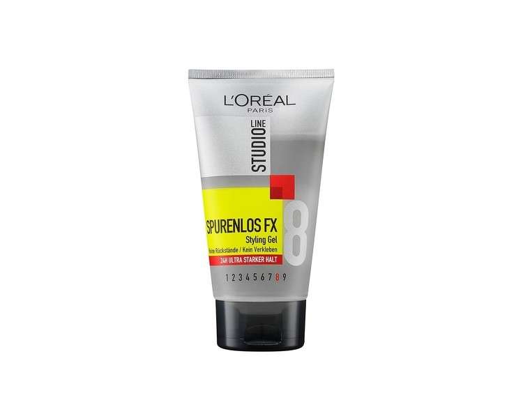 L'Oréal Paris Studio Line Hair Gel 24h Ultra Strong Hold No Residue FX Styling Gel 150ml