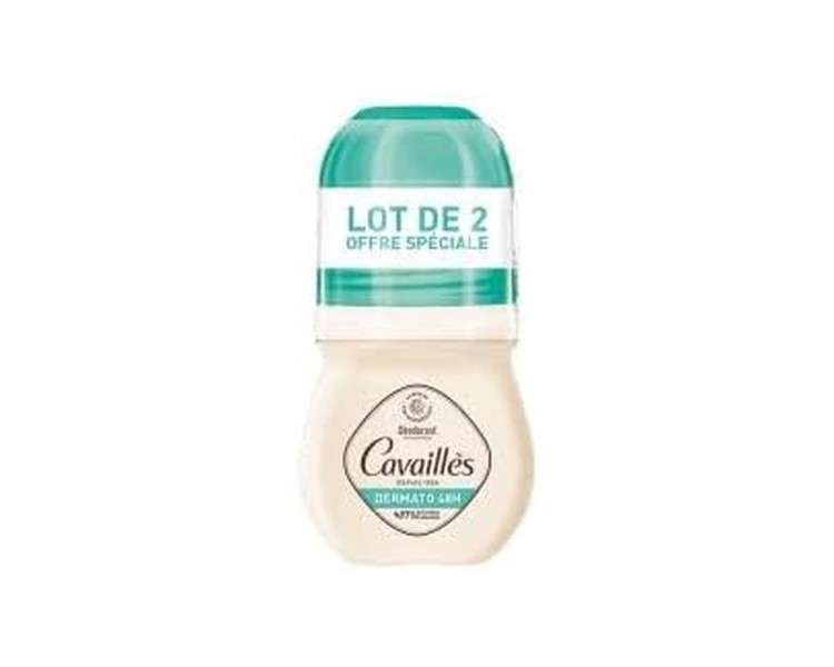 Rogé Cavaillès Dermato Deodorant Sensitive Skin 48H Roll On 50ml - Pack of 2