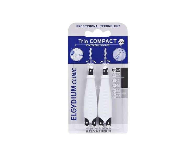 Elgydium Clinic Trio Compact Black Iso 000 Interdental Brushes