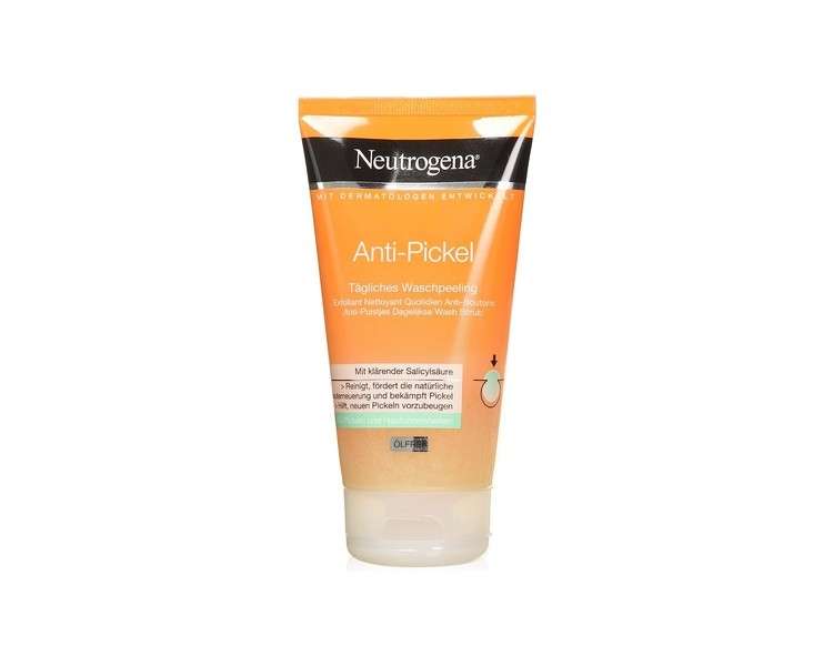 Neutrogena Anti-Pimple Face Cleanser Daily Exfoliating with Salicylic Acid for Blemish-Prone Skin Oil-Free 150ml