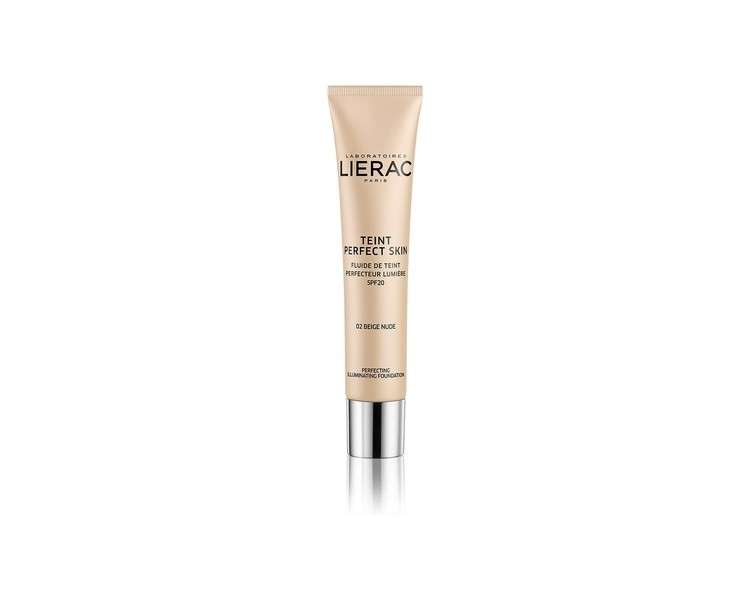 Lierac Teint Perfect Skin Perfecting Illuminating Foundation SPF20 30ml 02 Nude Beige