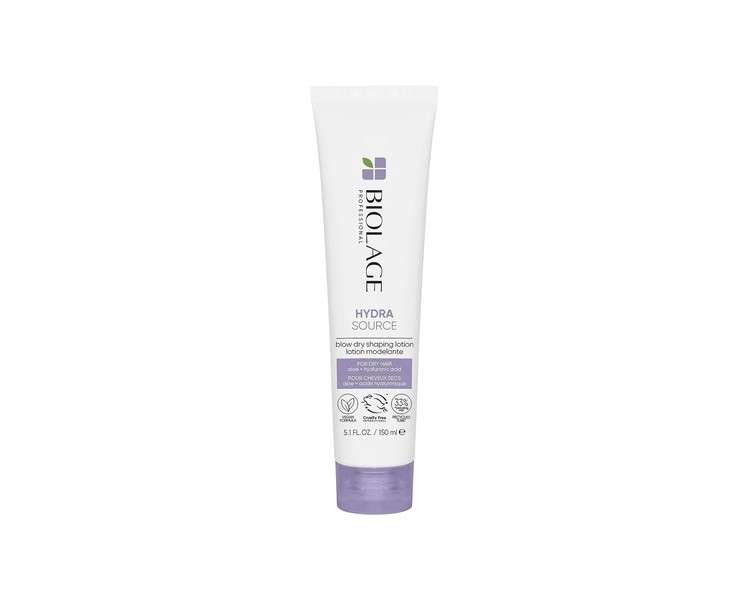 Biolage Professional Hydrasource Blow Dry Shaping Lotion for Dry Hair with Aloe and Hyaluronic Acid 150ml