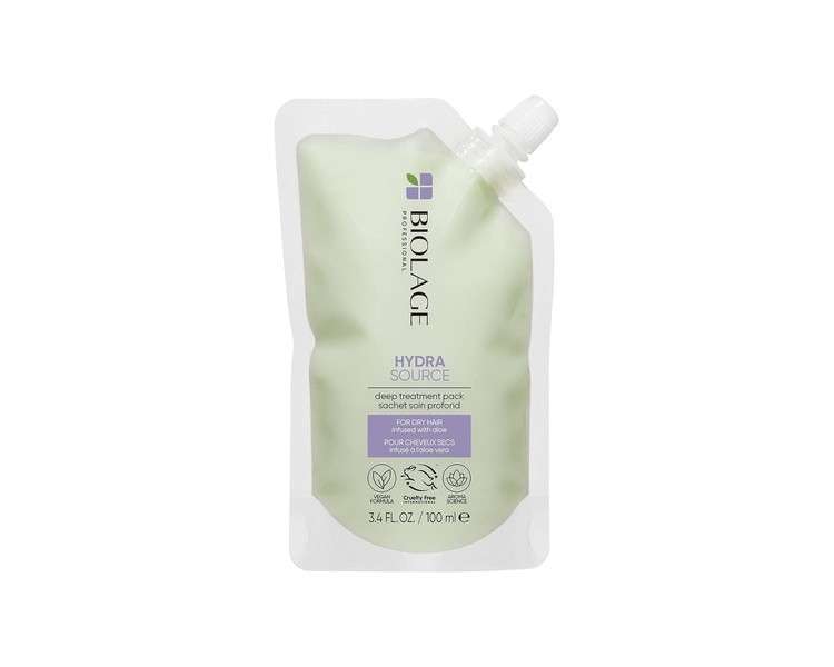 Biolage HydraSource Intensive Hair Treatment for Dry Hair with Moisturizing Aloe Vera and Spirulina Extract 100ml