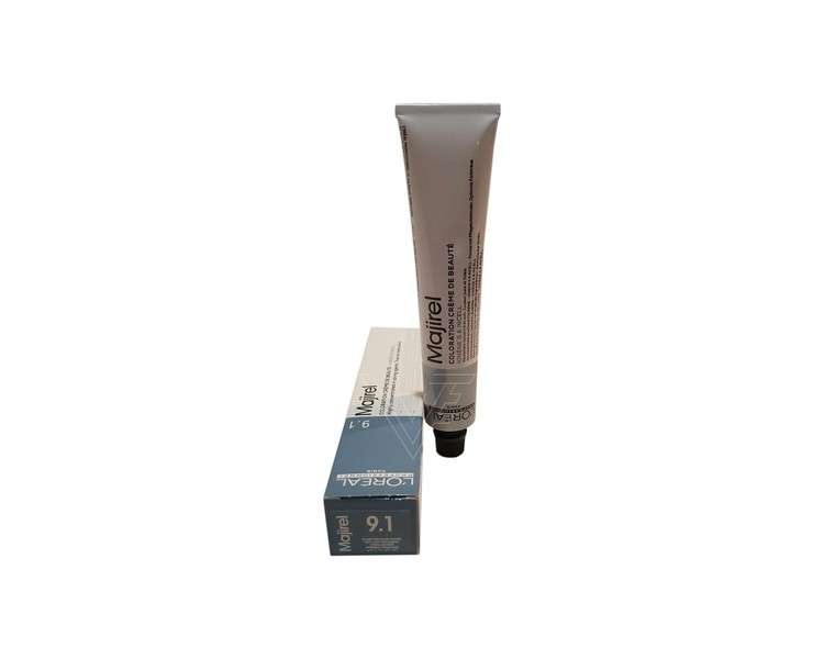 L'oreal Professionnel Hair Colour Majirel 9.1 Very Light Ash Blonde 50ml