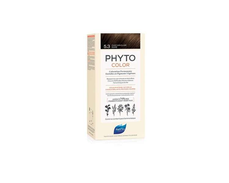 Phyto Protocolor Hair Dye 5.3 Light Golden Brown 182ml