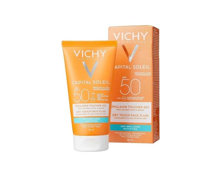 Vichy Capital Soleil Mattifying Face Dry Touch Sun Cream SPF 50 50ml