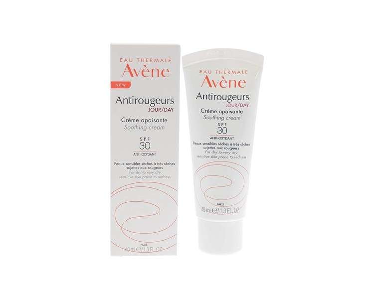 Avène Antirougeurs Day Cream SPF30 Moisturizer for Redness Prone Skin 40ml