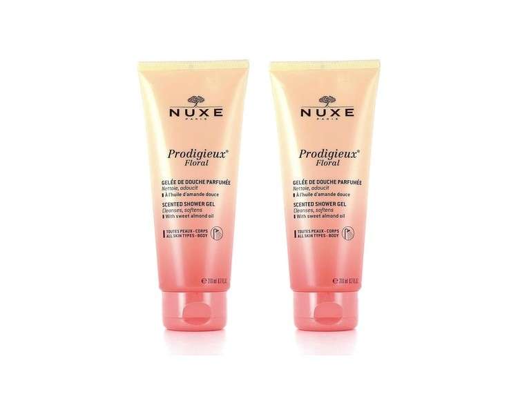 Nuxe Prodigieux Floral Scented Shower Gel 200ml - Pack of 2