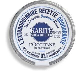 L'Occitane The Incredible Deodorant Recipe in Shea Butter 1.7 oz.