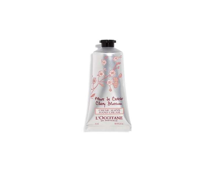 L'Occitane Cherry Blossom Moisturizing Hand Cream for Dry Hands 75ml
