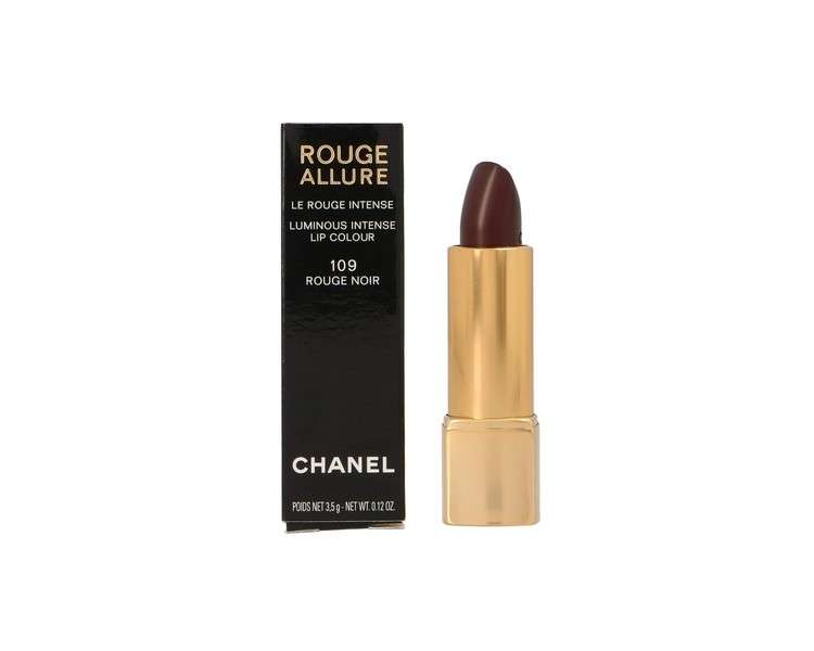 Chanel Rouge Allure Luminous Intense Lip Colour 109 Rouge Noir for Women 0.12 Ounce