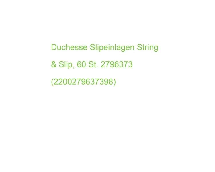 Duchesse Panty Liners String & Slip 60 Pieces