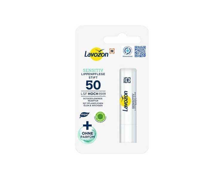 Lavozon Sensitiv SPF 50 High Lip Care 4.8g