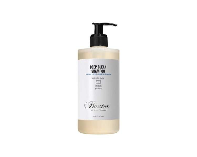 Baxter of California Deep Clean Shampoo Detoxifying and Purifying Thinning Hair Repair Sulfate Free 473ml